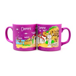 Demre Temalı Seramik Renkli Baskılı Kupa 82x90 mm